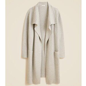 J.Crew Shawl collar sweater blazer, heather dove gray